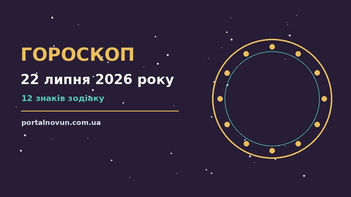 Зоряне небо над міською площею увечері 22 липня, символ астрологічного прогнозу
