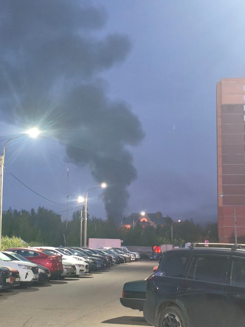 Наслідки прильотів і пожеж у Московській області після атаки безпілотників 20 липня 2026 року