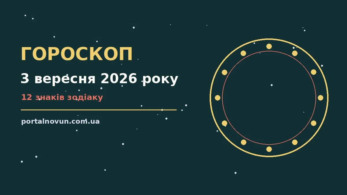 Зоряне небо над міською вежею на світанку 3 вересня 2026 року