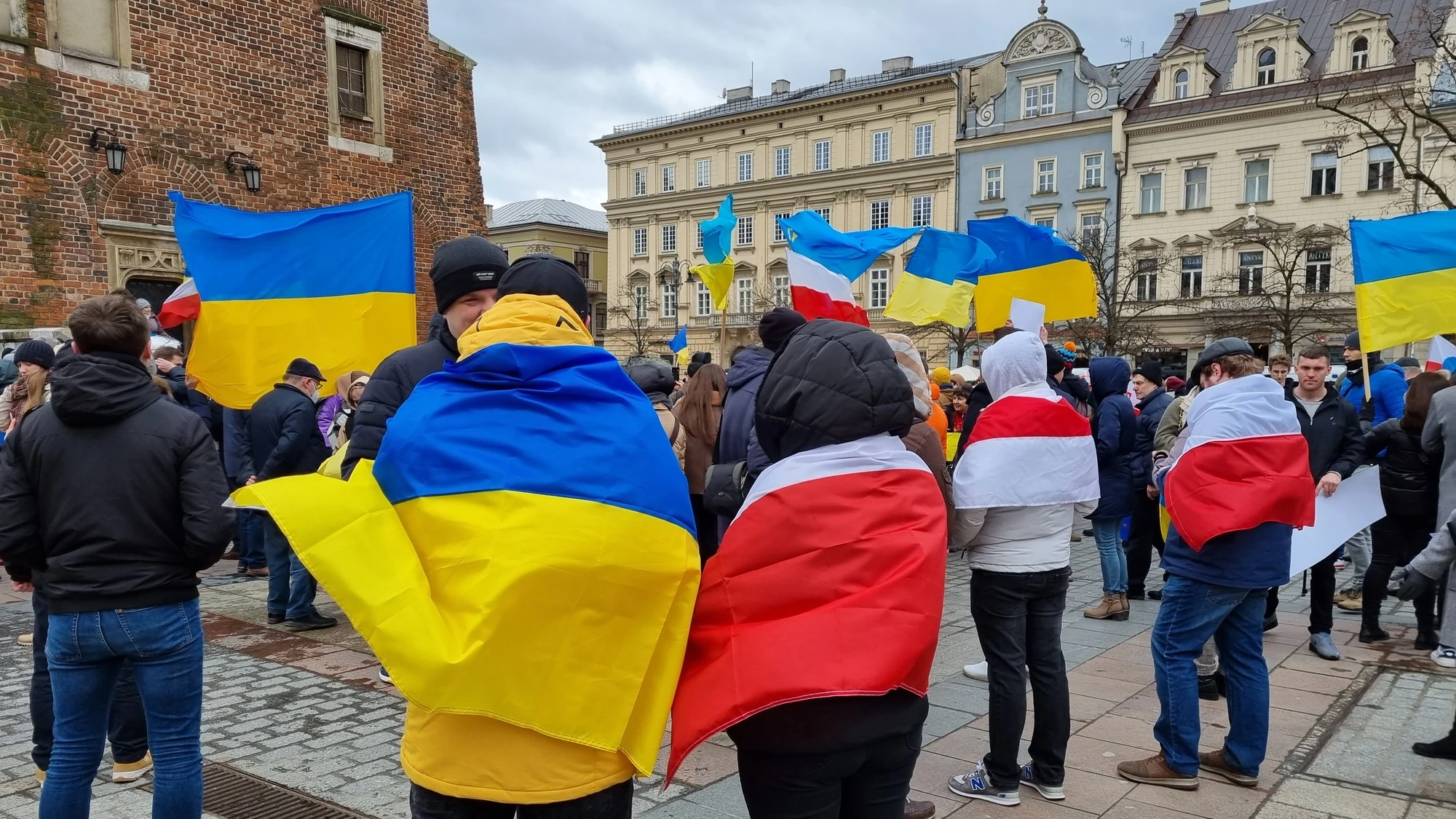 Мітинг на підтримку миру, Краків, Польща
