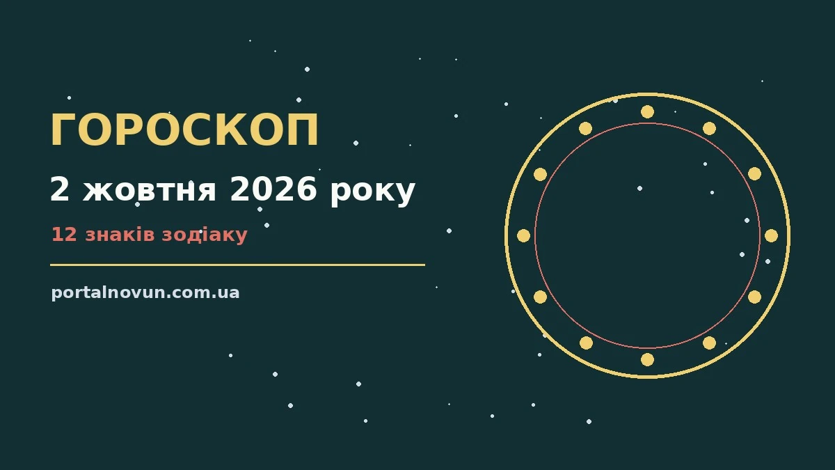 Гороскоп на 2 жовтня 2026 року: детальний прогноз дня для грошей і кохання