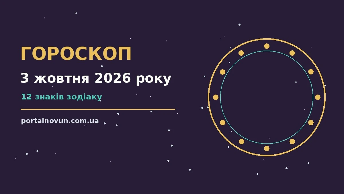 Гороскоп на 3 жовтня 2026 року: детальний прогноз дня для грошей і кохання