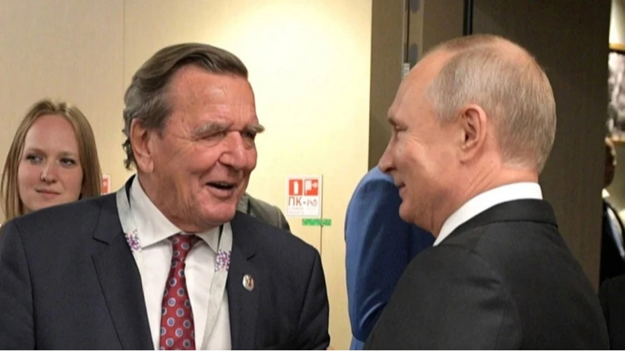 Мерц назвав аморальним святкування Шредером дня народження Путіна у Москві